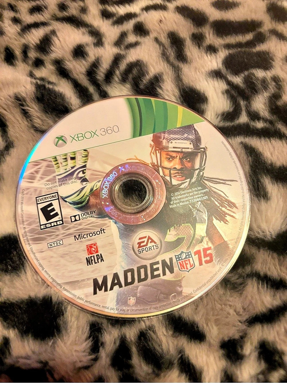 Microsoft Madden NFL 15 Xbox 360 Video Game Disc